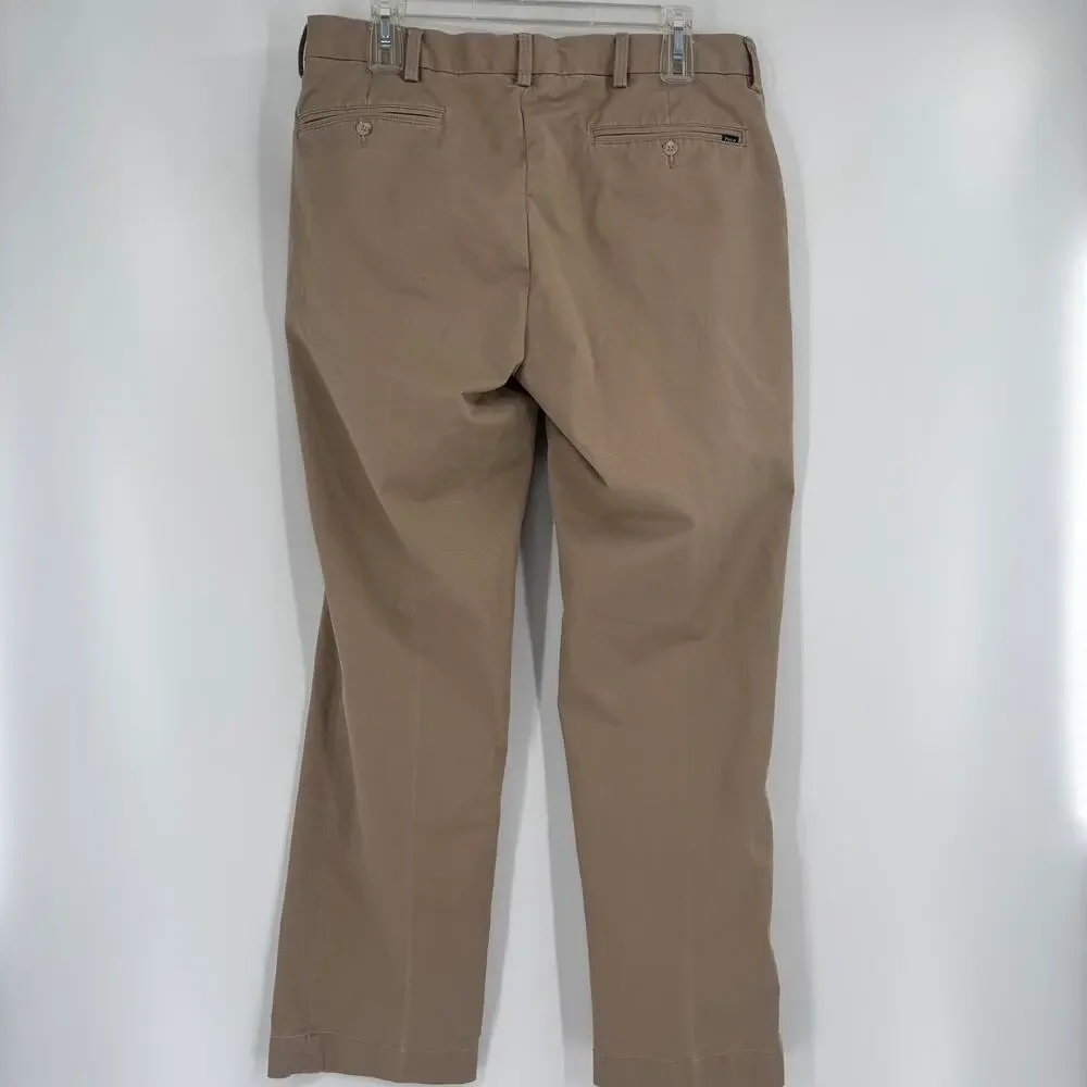 Polo Ralph Lauren 34x30 Light Brown Classic Fit Chino Pants‎